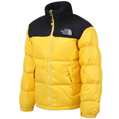 north face bubble jacket yellow